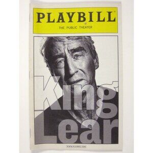 King Lear Playbill October 2011 William Shakespeare Sam Waterston Graham